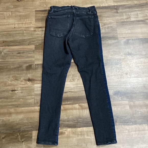 Frame Denim Two Toned Color Split Jeans - Picture 6 of 12